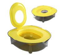 Lettiera per gatti, WC aperto di grandi dimensioni, design antiscivolo e antispruzzo, base rimovibile Funzione di lavaggio facile, materiale robusto, finitura liscia, attrezzatura per la cura degli an