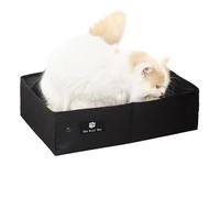 Lettiera pieghevole per gatti - Lettiera trasportabile con maniglia per il trasporto | Lettiera pieghevole per gatti assorbe gli odori per casa, campeggio e vacanze, facile da piegare e