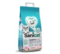 Lettiera Sanicat Clumping White - Set %: 2 x 8 L (ca. 14kg)