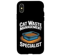Lettiera specializzata nella gestione dei rifiuti di gatto Custodia per iPhone X/XS