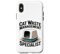 Lettiera specializzata nella gestione dei rifiuti di gatto Custodia per iPhone X/XS