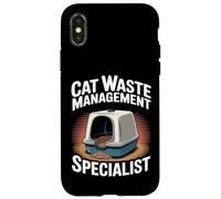 Lettiera specializzata nella gestione dei rifiuti di gatto Custodia per iPhone X/XS