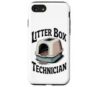 Lettiera tecnica divertente amante dei gatti Custodia per iPhone SE (2020) / 7/8