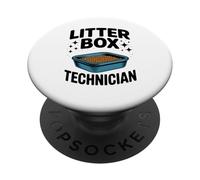 Lettiera tecnica gatto amante dei gatti PopSockets PopGrip Adesivo