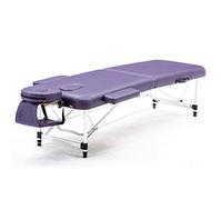 Lettini da massaggio pieghevoli in alluminio, per spa, lettino, salone di bellezza, con foro per il viso (viola, 185 x 70 cm)