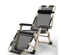 Lettini prendisole pieghevoli, reclinabili a gravità zero, per esterni, con schienale regolabile e cuscini, per giardino, spiaggia, patio, piscina, campeggio, carico 150 kg, telaio in acciai