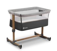 Lionelo Lettino Culla Neonato da Campeggio, Viaggio, Portatile Fianco Letto per Co-sleeping con Ruote colore Grey Stone - Leonie