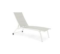 Lettino Alto C-Ruote Cleopas Bianco Zh10