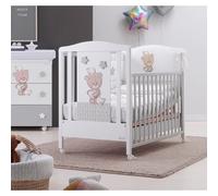 Lettino Azzurra Design Love Me Bianco/Grigio Materasso OMAGGIO