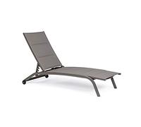 Yes Everyday Lettino In Alluminio Tortora Con Ruote Cleopas