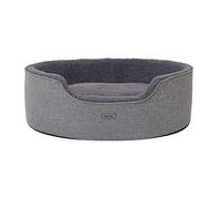 Lettino Cani cuscino double-face Lettino gatti Cuccia Cani Tessuto peluche, (M) 83x63 cm Grigio