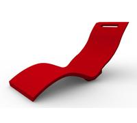 Lettino chaise longue giardino spa ergonomico Arkema Design Serendipity Dimensioni 180x60xh 70 cm -14 kg Ruby rosso