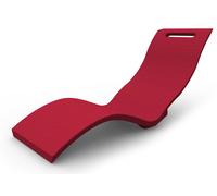 Lettino chaise longue giardino spa ergonomico Arkema Design Serendipity Dimensioni 180x60xh 70 cm -14 kg rosso