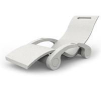 Lettino Chaise Longue Galleggiante da Esterno Giardino Arkema Serendipity Bianco