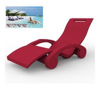Lettino chaise longue Galleggiante, per Piscine, SPA, Arkema Design Serendipity Dimensioni 180x60xh 70 cm -24 kg rosso rosso