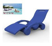 Lettino chaise longue Galleggiante, per Piscine, SPA, Arkema Design Serendipity Dimensioni 180x60xh 70 cm -24 kg blu blu