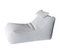 Lettino Chaise Lounge 120x70x65 cm con Cuscino in Poliestere Armonia Bianco