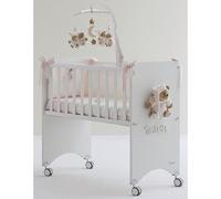 Lettino Co-Sleeping Nanan Puccio Rosa con Materasso