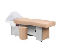 Lettino con lavatesta per capelli | Gabbiano Head Spa 017 (beige - mobile chiuso)