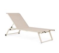 Lettino con Ruote Taylor Whisper in Alluminio e Textilene