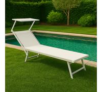 iperbriko Lettino Prendisole Cross Bianco