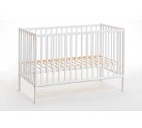 Lettino Culla bambini neonati Cm 124 x 65 x 85H colore Bianco