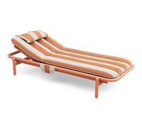 Lettino da Giorno Sunbun, Terracotta/ Arancione A Righe