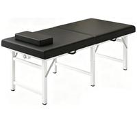Lettino Da Massaggio, Lettino Pieghevole Per Salone Di Bellezza, Con Maniglie, Morbido, Robusto E Durevole, Facile Da Pulire, Adatto Per Uso Commerciale/domestico(Black,180 * 60 * 60cm)