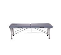Lettino da massaggio pieghevole con foro for la testa, letto for agopuntura e moxibustione, letto portatile for terapia del tatuaggio, adatto for salone spa(Gray)