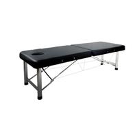 Lettino da massaggio pieghevole con foro for la testa, letto for agopuntura e moxibustione, letto portatile for terapia del tatuaggio, adatto for salone spa(Black)