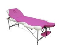 Lettino da massaggio pieghevole In Alluminio | FOBOS - Rosa/Bianco