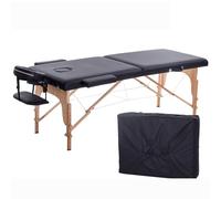 Lettino da massaggio pieghevole portatile portatile per fisioterapia a casa, letto per tatuaggi, con borsa per il trasporto (B)