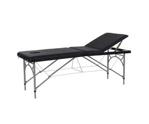 Lettino da massaggio Portatile con borsa 3 snodi Struttura in Alluminio Regolabile con Custodia