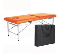 Lettino da massaggio portatile, pieghevole, altezza regolabile, con cuscino e copertura, ideale per servizi di bellezza e tatuaggi