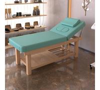 Lettino da massaggio professionale, lettino estetico fisso ad alta resistenza, lettino per recupero medico con foro viso, lettino per fisioterapia(Green)
