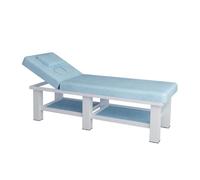 Lettino da Massaggio Professionale, Lettino per Trattamenti Viso e Spa con Schienale Regolabile, Struttura in Acciaio, Aperture per Viso e Torace, Lettino per Fisioterapia