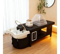 Lettino da massaggio professionale per spa e saloni di bellezza con lavatesta, sistema di circolazione dell'acqua e spugna ad alta densità, ideale per trattamenti viso e per centri estetici,