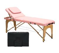 Lettino da massaggio professionale, resistente e pieghevole, con schienale regolabile, tavolo da spa portatile per salone, tatuaggi, trattamenti facciali, include poggiatesta e borsa per il trasporto
