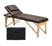 Lettino da massaggio professionale, resistente e pieghevole, con schienale regolabile, tavolo da spa portatile per salone, tatuaggi, trattamenti facciali, include poggiatesta e borsa per il trasporto
