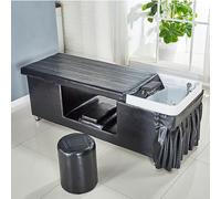 Lettino da salone di bellezza reclinabile per parrucchiere, shampoo, massaggio thailandese, lavaggio, fisioterapia, lettino da salone completo