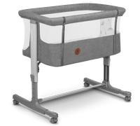 lionelo Aurora 3in1 Culla Co-sleeping e Lettino da viaggio per neonato bambini fino 9kg Regolabile in altezza e Inclinazione Parete aperta rete traspirata Materasso innovativo Zanzariera