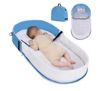 Lettino Da Viaggio Per Bambini Culla Areata Ripiegabile Con Tendalino | Culla Viaggio Bambino Accanto Al , Pavimento, Asilo , Divano, Campeggio, Aereo, Auto, Casa