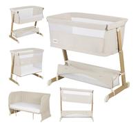Lionelo Lettino Thomi Plus 5in1 – Culla Neonato, Co-sleeping, Letto Junior, Materassi T25, con ruote