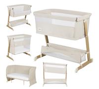 Lionelo Lettino Thomi Plus 5in1 – Culla Neonato, Co-sleeping, Letto Junior, Materassi T25, con ruote