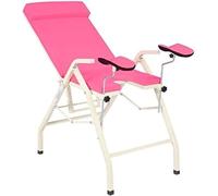 Lettino da Visita Ginecologico Portatile Pieghevole, Sedia da Visita per Letto Ginecologico Medico Ambulatoriale, Attrezzature Infermieristiche per Donne, Pink