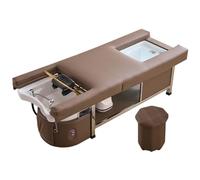 Lettino elettrico per shampoo con bacino termale a fumigazione - Sedia per fumigazione testa per massaggio ai piedi - Tavolo shampoo professionale per la circolazione