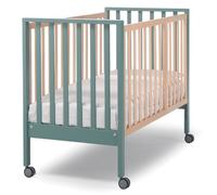 Lettino Erbesi Evolution - Culla & Lettino 6 in 1 Con Completo Piumone e 2 Materassi Inclusi : Colore - salvia