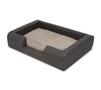 Lettino ergonomico per cani Petzzz Daisy M 93 x 66 x 20 cm con cuscino interno ortopedico, Anthrazit