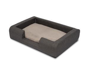 Lettino ergonomico per cani Petzzz Daisy M 93 x 66 x 20 cm con cuscino interno ortopedico, Anthrazit