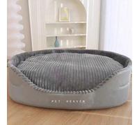 Lettino extra large e spesso per cani, adatto a tutte le razze, con cuscino rimovibile e lavabile e imbottitura spessa, per tutte le stagioni, adatto a cani di piccola e grande taglia L,M,S,XLColore u